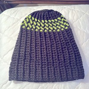 Green &Black winter Hat